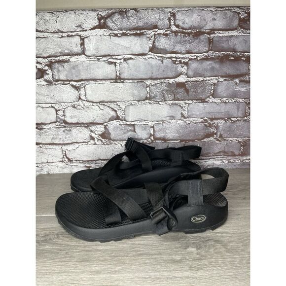 Chaco Z/Cloud Vibram Black Nylon Hiking Trail AnkleStrap Sandals Men 13M US/46EU - Picture 16 of 16